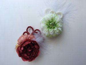画像1: 和の花の髪飾り　花のみのシンプルタイプ（完成品） (1)