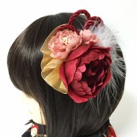 画像1: 和の花の髪飾り　花のみのシンプルタイプ（完成品）
